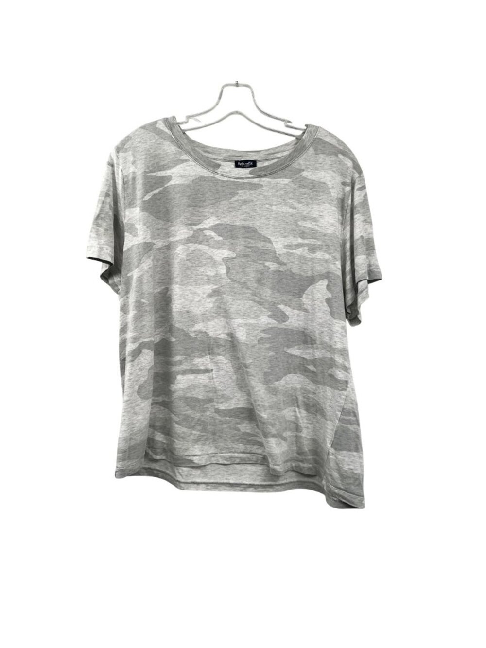 Splendid Womens Camo T-Shirt Gray/White Size XXL